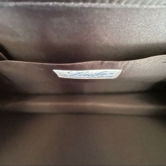 Vintage Laila the Essence of Norway Metal Mesh Satin Evening Bag - Picture 6 of 7